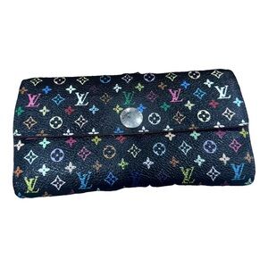 Louis Vuitton black Portefeuille Sarah Wallet